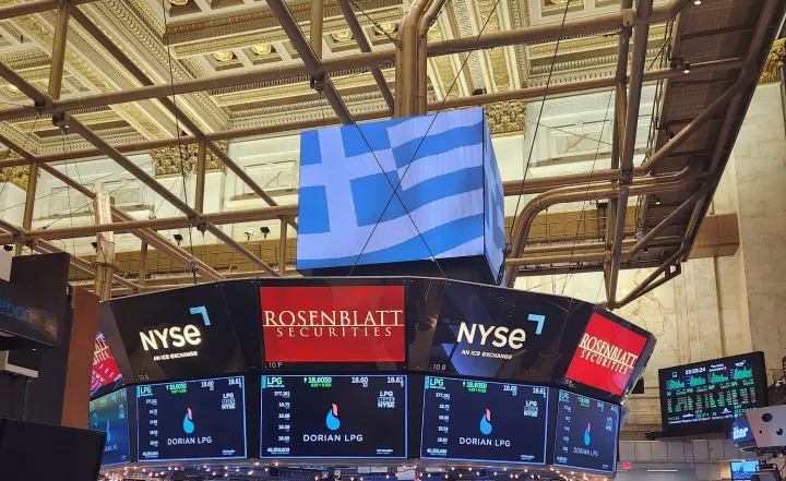 Ελληνικά χρώματα στο Χρηματιστήριο της Νέας Υόρκης 